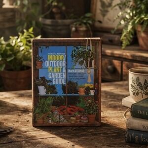 Vintage 1970s Indoor Outdoor Plant &‎ Garden Guide Binder Illustrated Gardening
